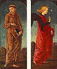 St Francis of Assisi and Announcing Angel (panels of a polyptych)